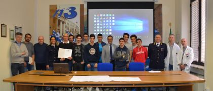 La Polizia di Stato incontra gli studenti dell'Istituto Tecnico Industriale Statale "Mario Delpozzo"di Cuneo  che hanno partecipato all'esperienza di alternanza scuola -  lavoro.