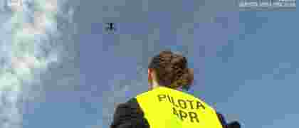 Corso per piloti di droni.