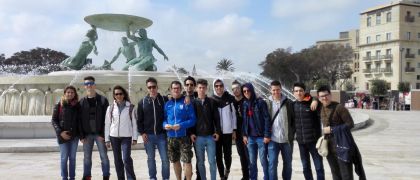 Gli studenti della 4AROB in viaggio studio a Malta.